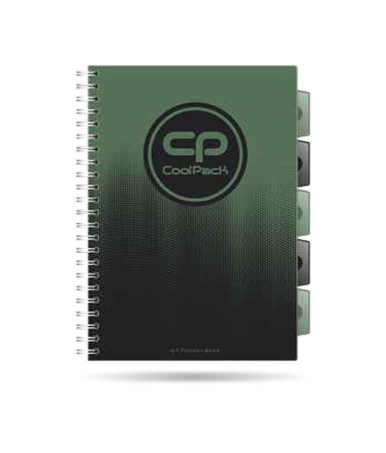 CoolPack, kołozeszyt A4, 100 kartek, kratka, Gradient Grass, 1 szt.