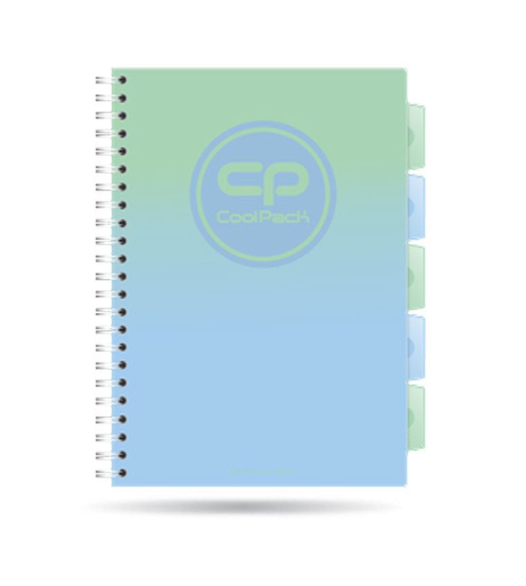 CoolPack, kołozeszyt A4, 100 kartek, kratka, Gradient Mojito, 1 szt.