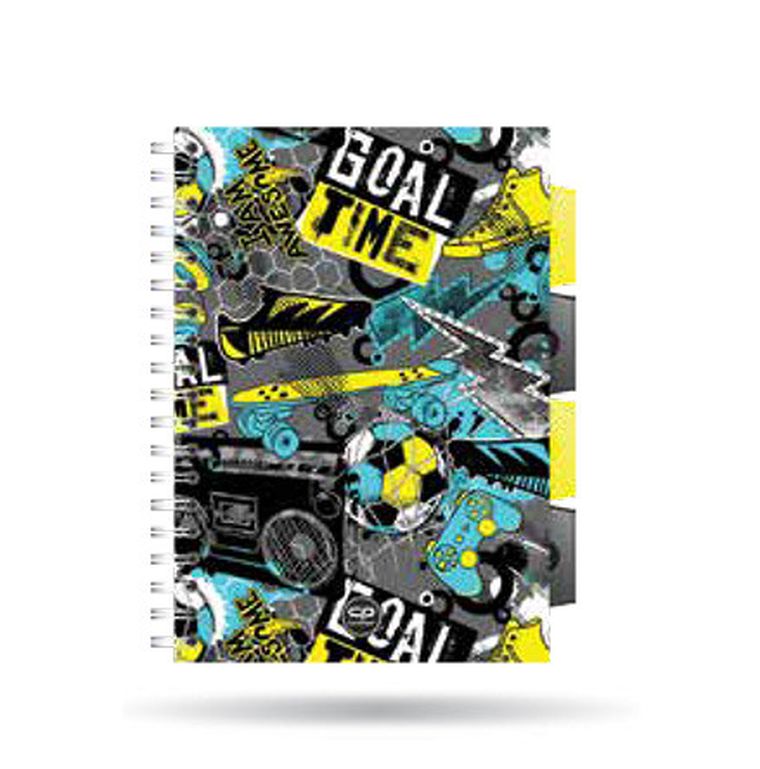 CoolPack, kołozeszyt A5, 100 kartek, kratka, Goal Time, 1 szt.