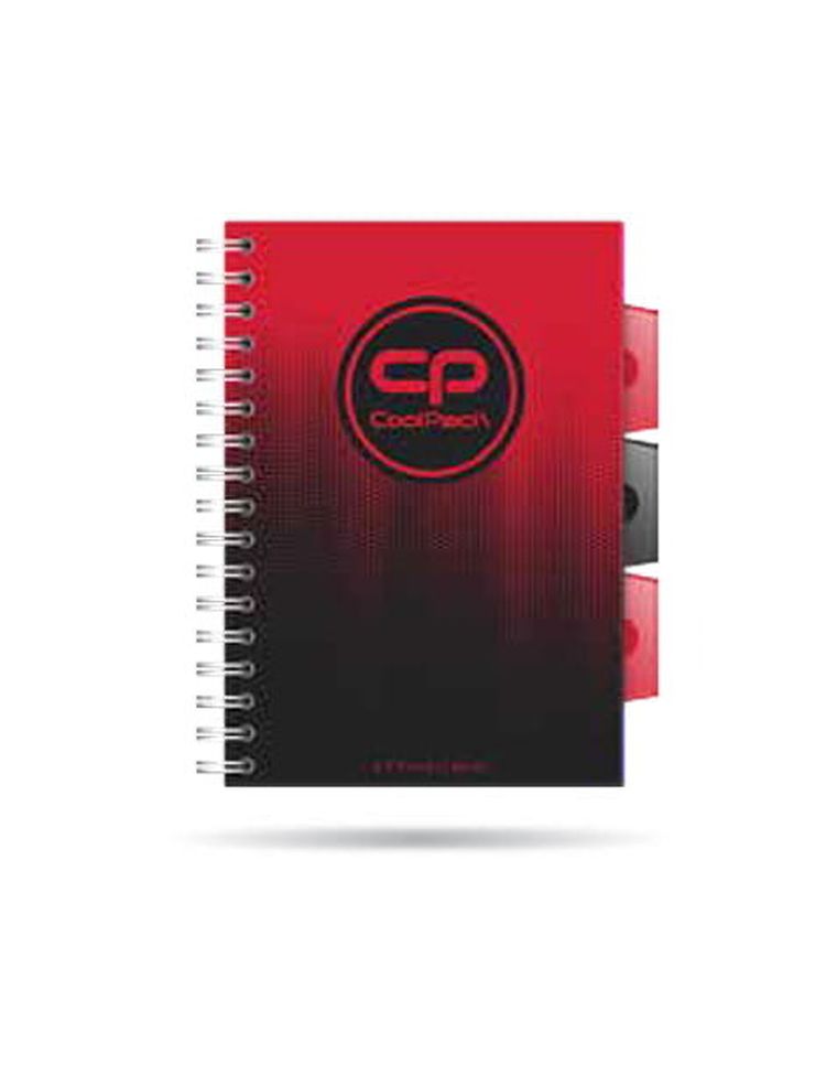 CoolPack, kołozeszyt A5, 100 kartek, kratka, Gradient Cranberry, 1 szt.