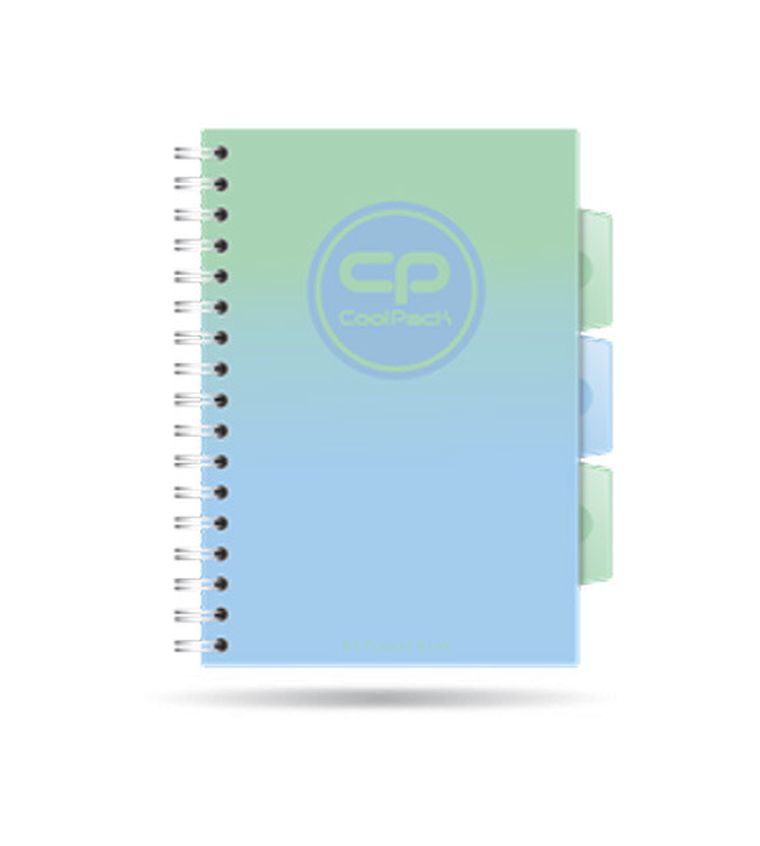 CoolPack, kołozeszyt A5, 100 kartek, kratka, Gradient Mojito, 1 szt.