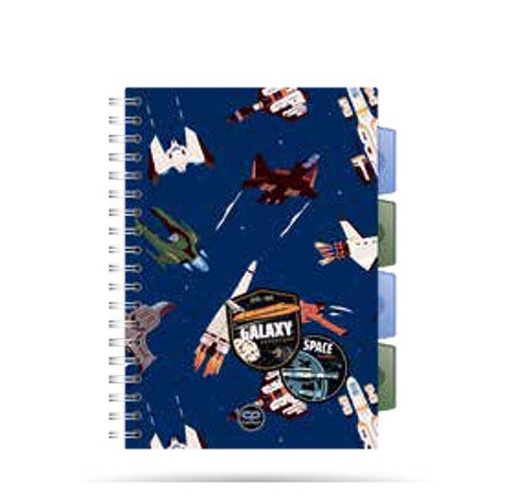 CoolPack, kołozeszyt A5, 100 kartek, kratka, Space Adventure, 1 szt.