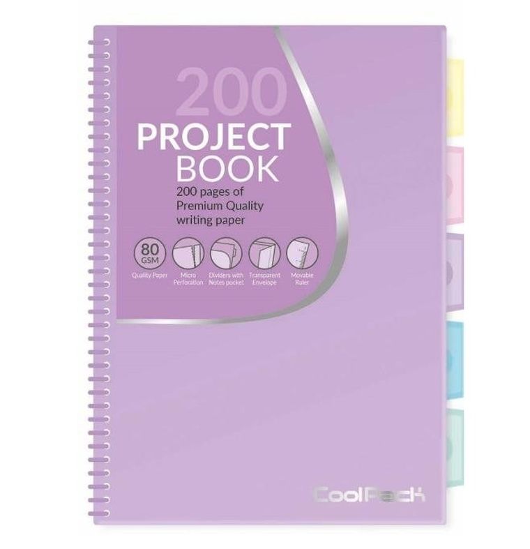 CoolPack, kołozeszyt, B5, Pastel Powder Purple, 1 szt.