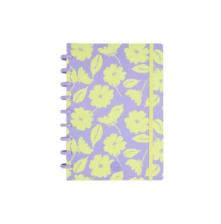 CoolPack, kołozeszyt z gumką B5, 100 kartek, flores lila, 1 szt.