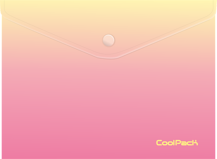 CoolPack, koperta na dokumenty na zatrzask, A4, Peach