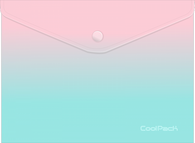 CoolPack, koperta na dokumenty na zatrzask, Gradient Strawberry, 1 szt.