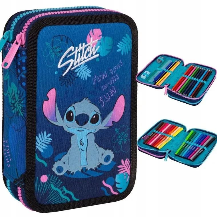 Coolpack, Lilo i Stitch, Jumper 2, piórnik rozkładany, podwójny, z wyposażeniem