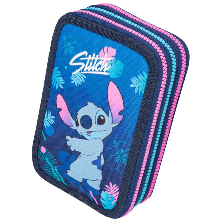 CoolPack, Lilo i Stitch, Jumper 3, piórnik rozkładany, potrójny, z wyposażeniem, Blue