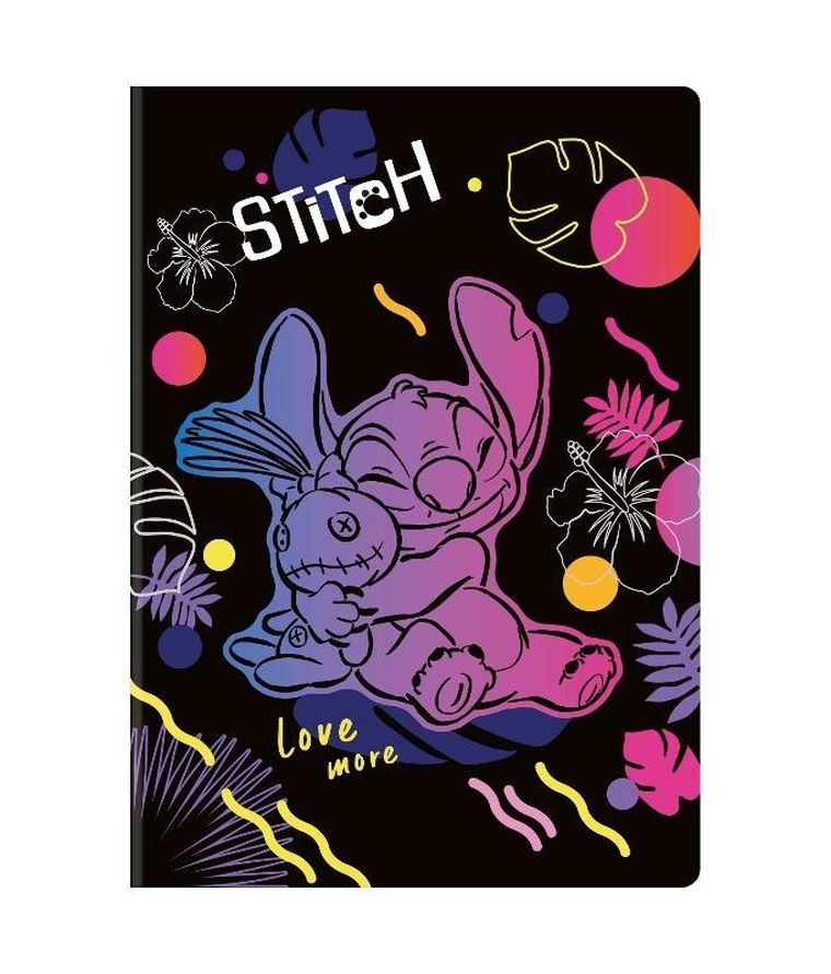 CoolPack, Lilo i Stitch, zeszyt A4, 60 kartek, kratka, black, 1 szt.