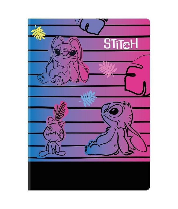 CoolPack, Lilo i Stitch, zeszyt A5, 32 kartki, kratka, black, 1 szt.