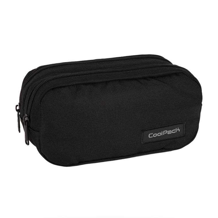 CoolPack, Primo, piórnik saszetka podwójna, Black Collection