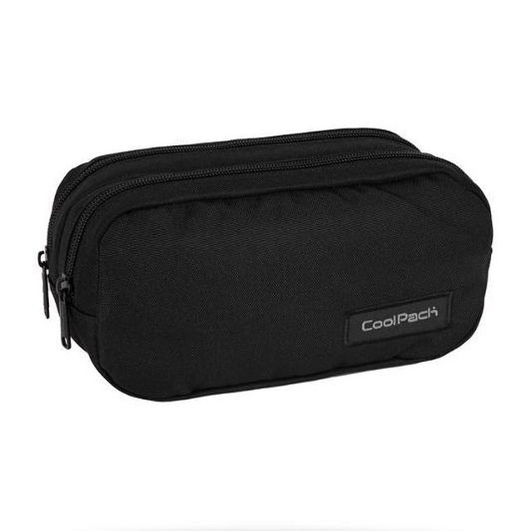 CoolPack, Primo, piórnik saszetka, podwójny, Black Collection
