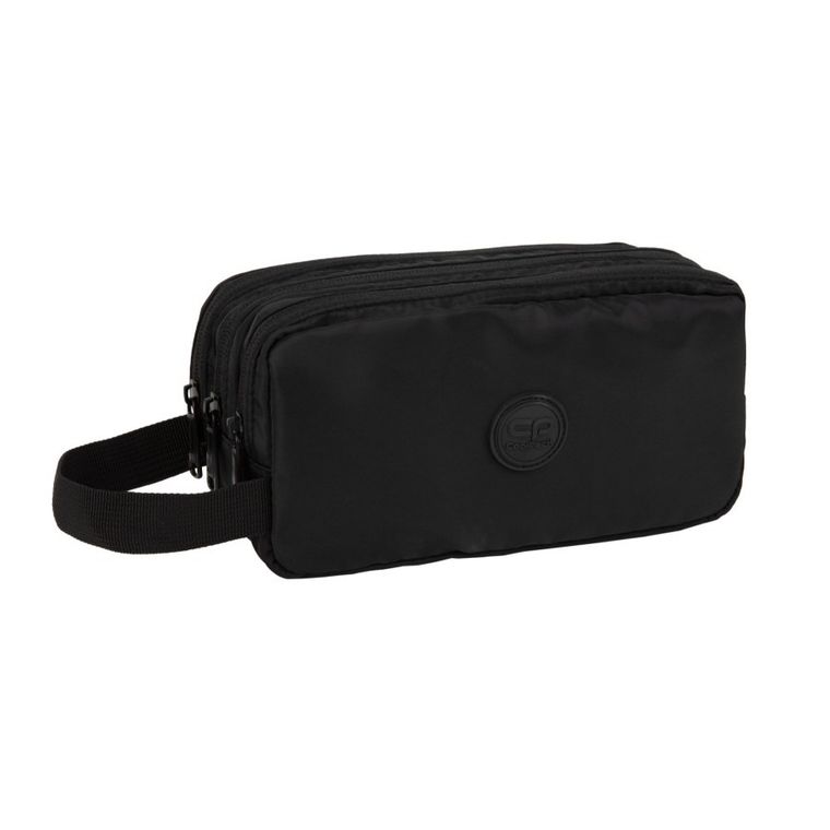 CoolPack, Primus L, piórnik saszetka, potrójny z rączką, Black