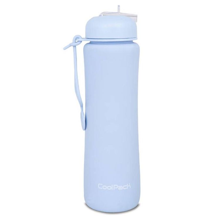 CoolPack, Pump, bidon silikonowy, Pastel Powder Blue, 600 ml