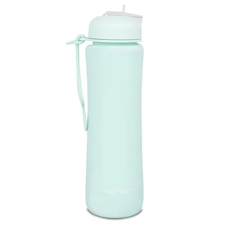 CoolPack, Pump, bidon silikonowy, Pastel Powder Mint, 600 ml
