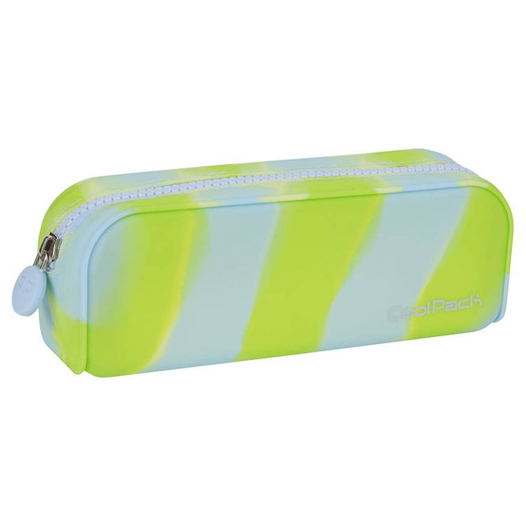 CoolPack, Silicone, piórnik saszetka, silikonowa, Zebra Lime