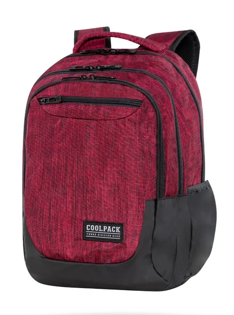 CoolPack, Soul, plecak szkolny, 3-komorowy, Snow Red