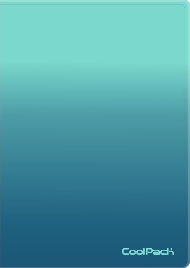 CoolPack, teczka, Clear Book, 20 koszulek, Gradient Blue Lagoon, 1 szt.