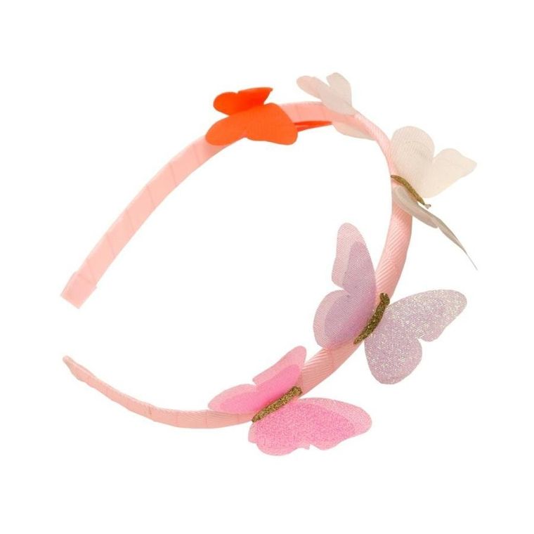 Coralico, opaska z motylkami