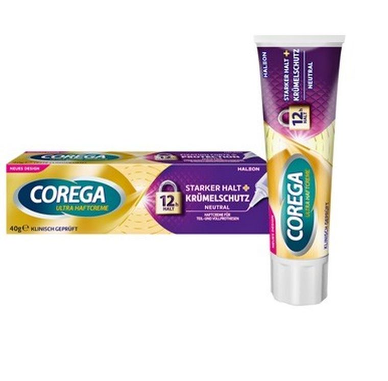 Corega, Starker Halt, krem mocujący do protez zębowych, neutralny, 40g