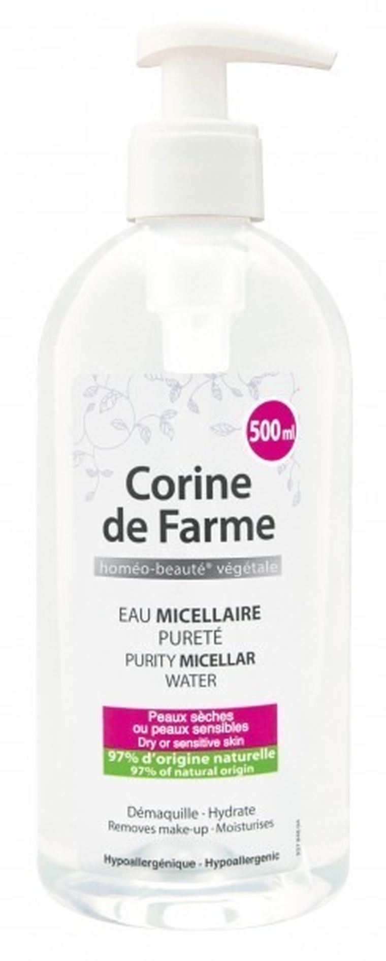 Corine de Farme HBV, płyn micelarny do demakijażu, 500 ml