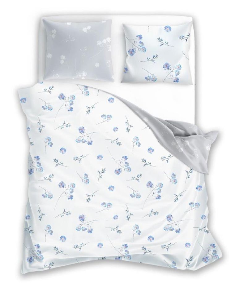 Cottage Home, 2-częściowy komplet pościeli bawełnianej, kwiaty, 140-200 cm