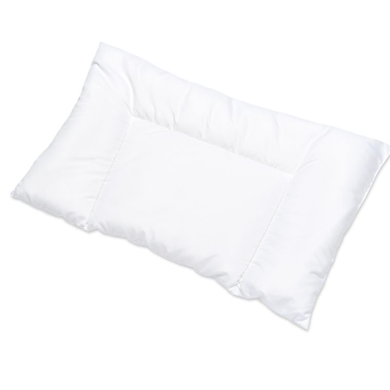 Cottolare, płaska poduszka do łóżeczka, biała, 40-60 cm