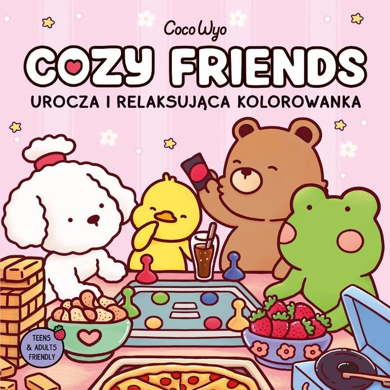 Cozy Friends. Urocza i relaksująca kolorowanka