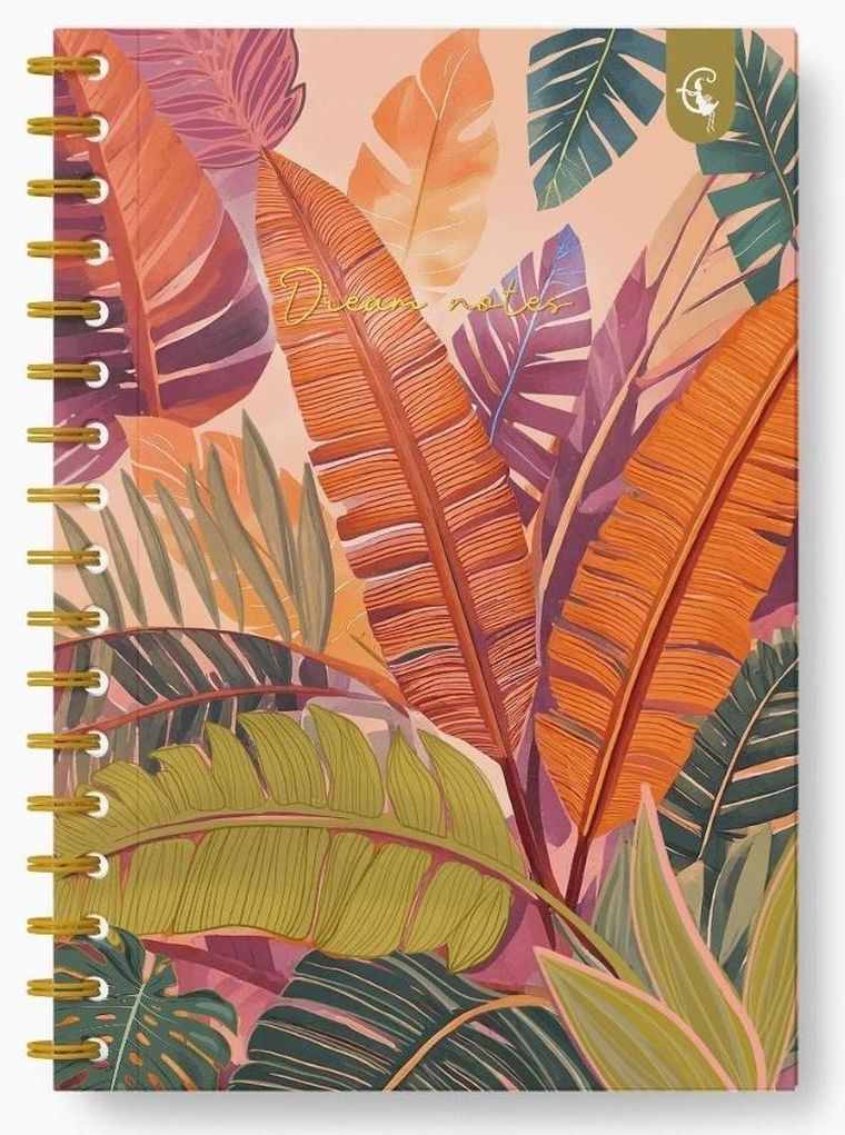 Cozywood, kołonotatnik ozdobny, B5, 160 kartek, kratka, Dżungla