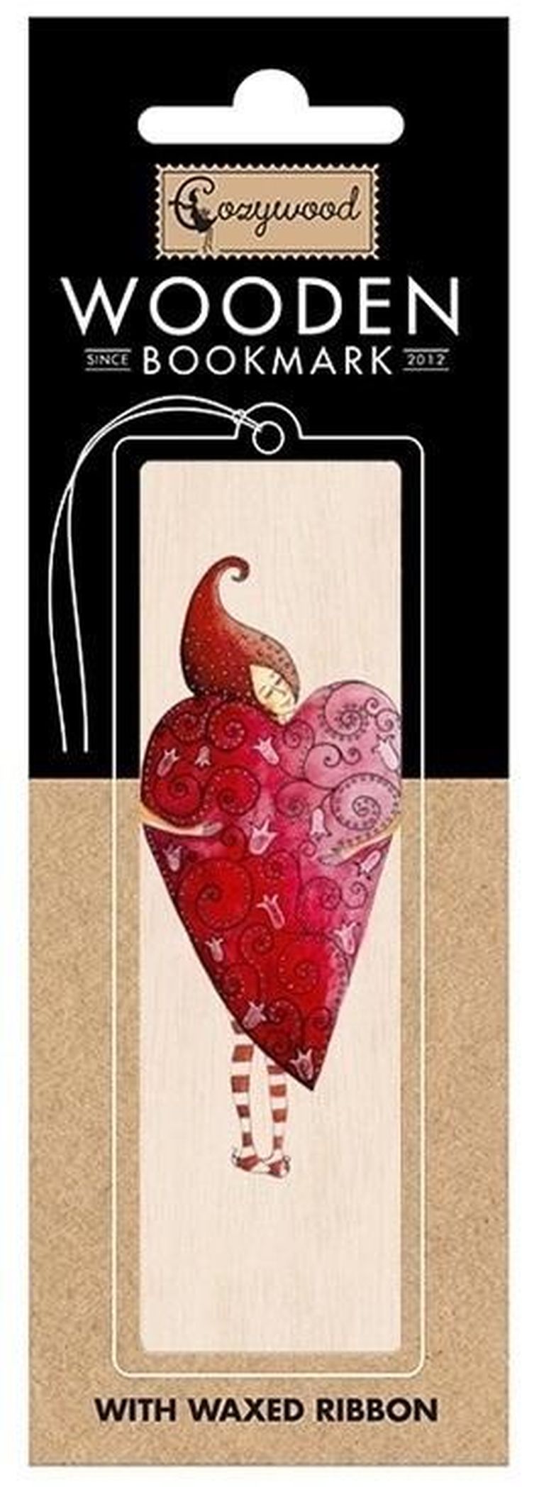 Cozywood, zakładka drewniana, serce