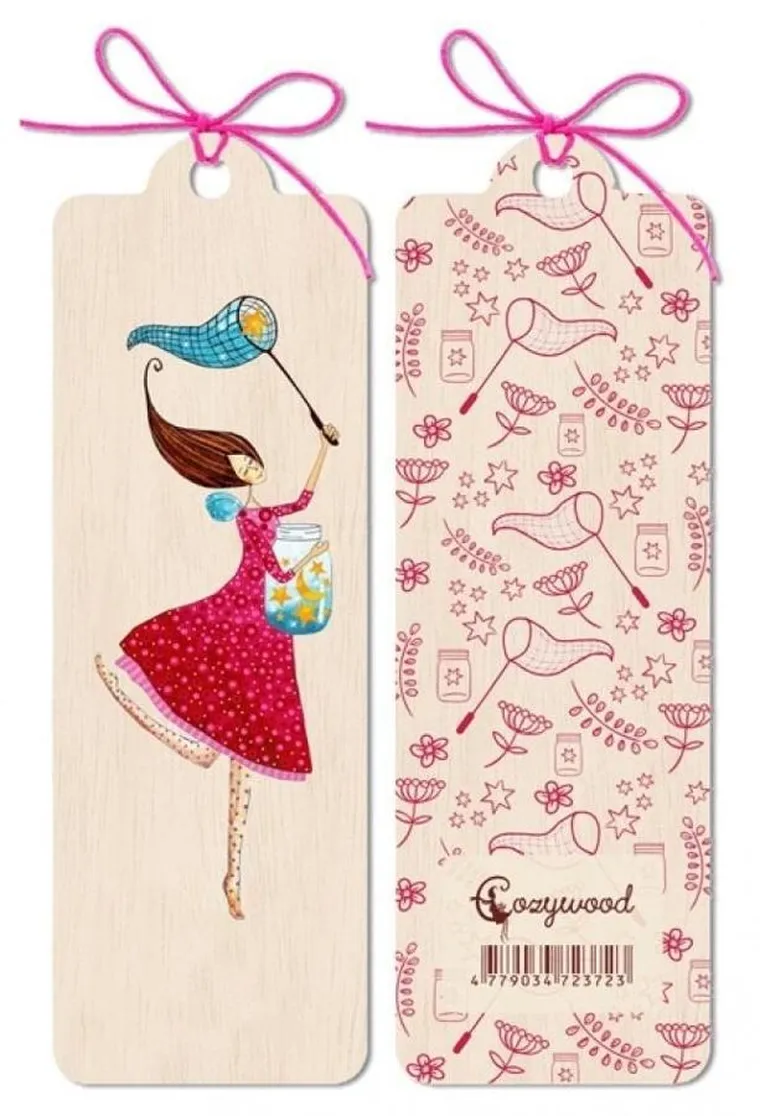 Cozywood, zakładka drewniana, Słoik gwiazd