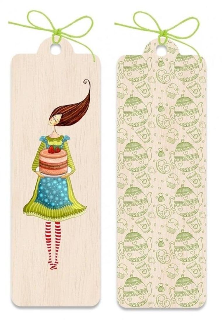 Cozywood, zakładka drewniana, Tort truskawkowy