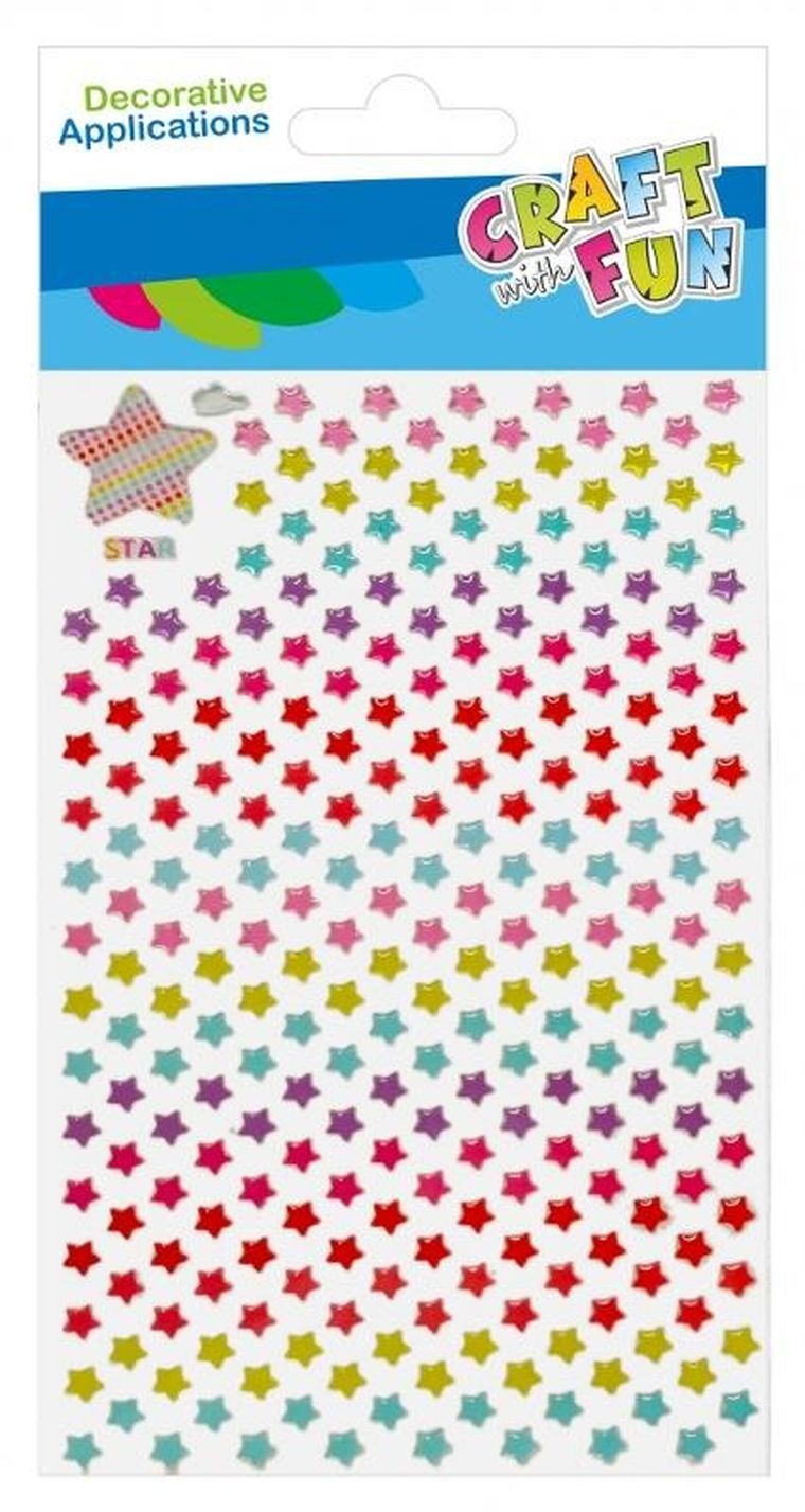 Craft With Fun, naklejki, gwiazdki