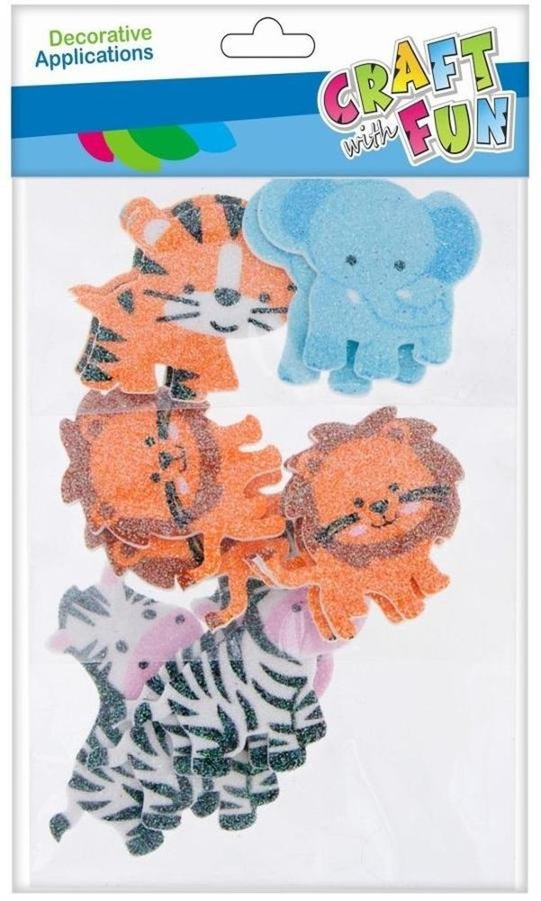 Craft With Fun, naklejki piankowe EVA, zwierzęta