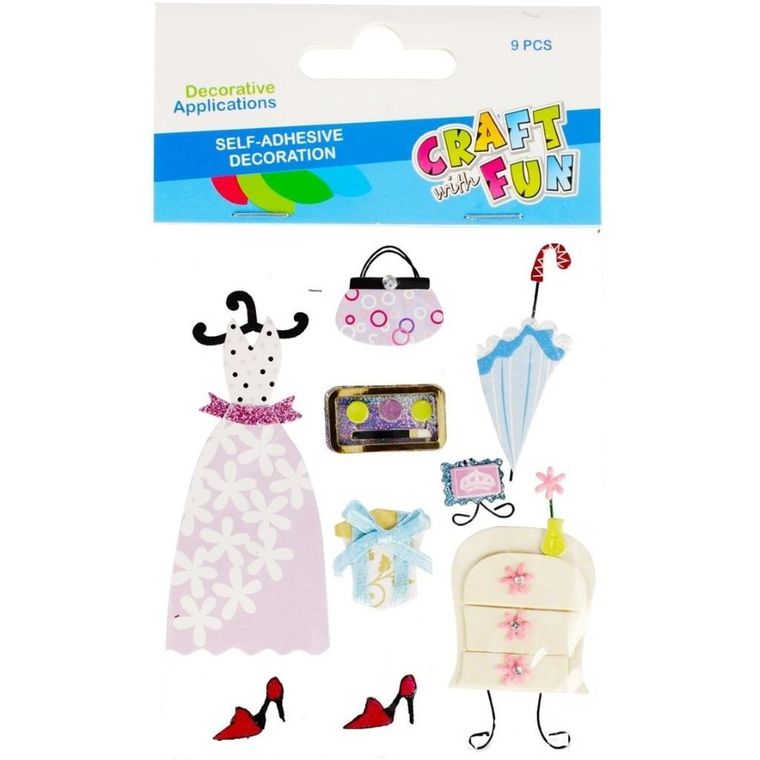 Craft With Fun, ozdoba dekoracujna, naklejki, garderoba