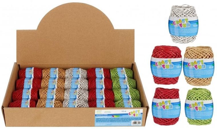 Craft With Fun, ozdoba dekoracyjna, sznurek, 10m, 1 szt.