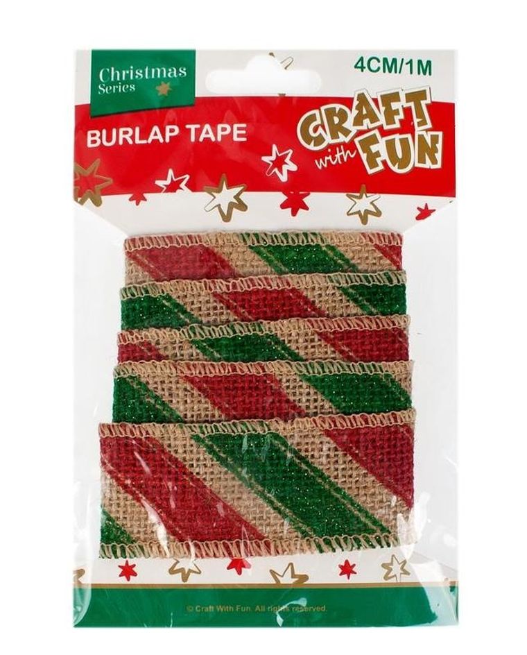 Craft With Fun, ozdobna taśma parciana, 1 m