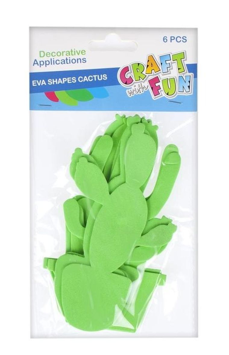 Craft With Fun, ozdoby dekoracyjne, piankowa, kaktusy