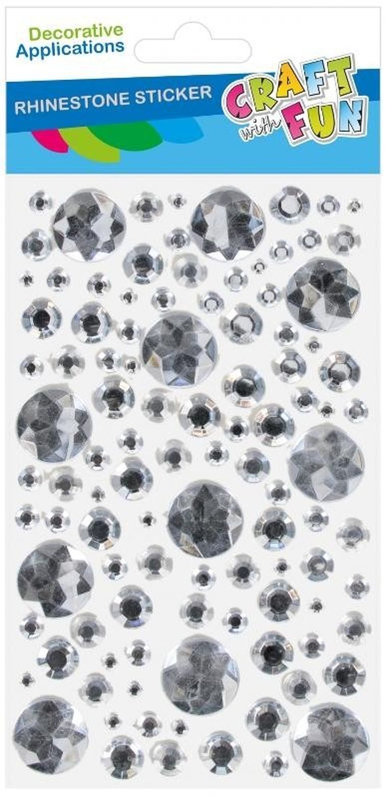 Craft With Fun, ozdoby dekoracyjne, samoprzylepne kryształki, diamenty