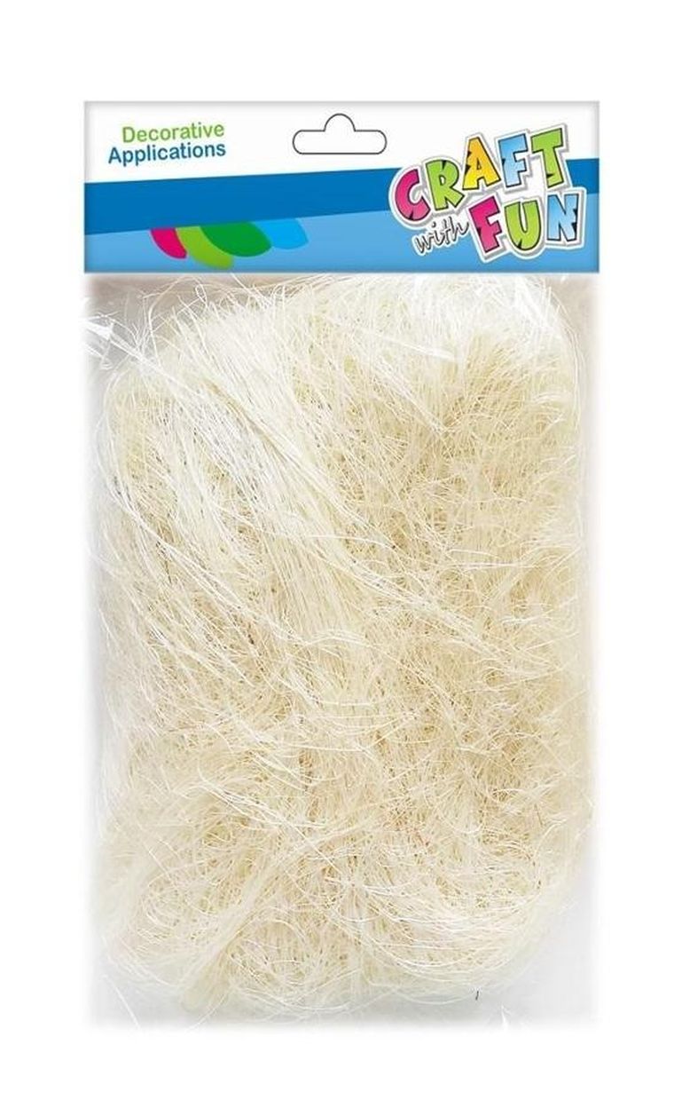 Craft With Fun, sizal, ecru, 30g