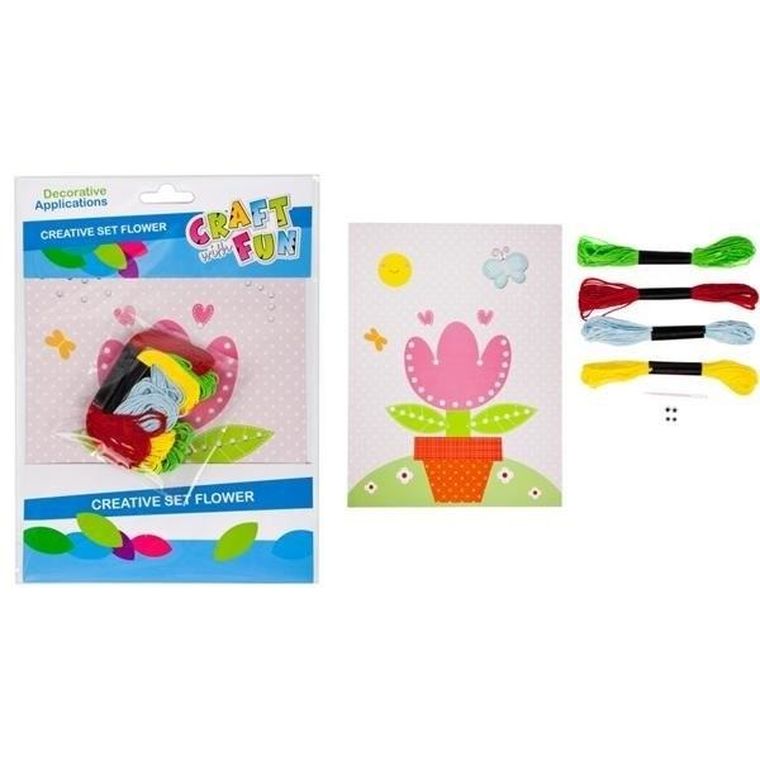 Craft With Fun, wielkanocny kwiat, zestaw kreatywny
