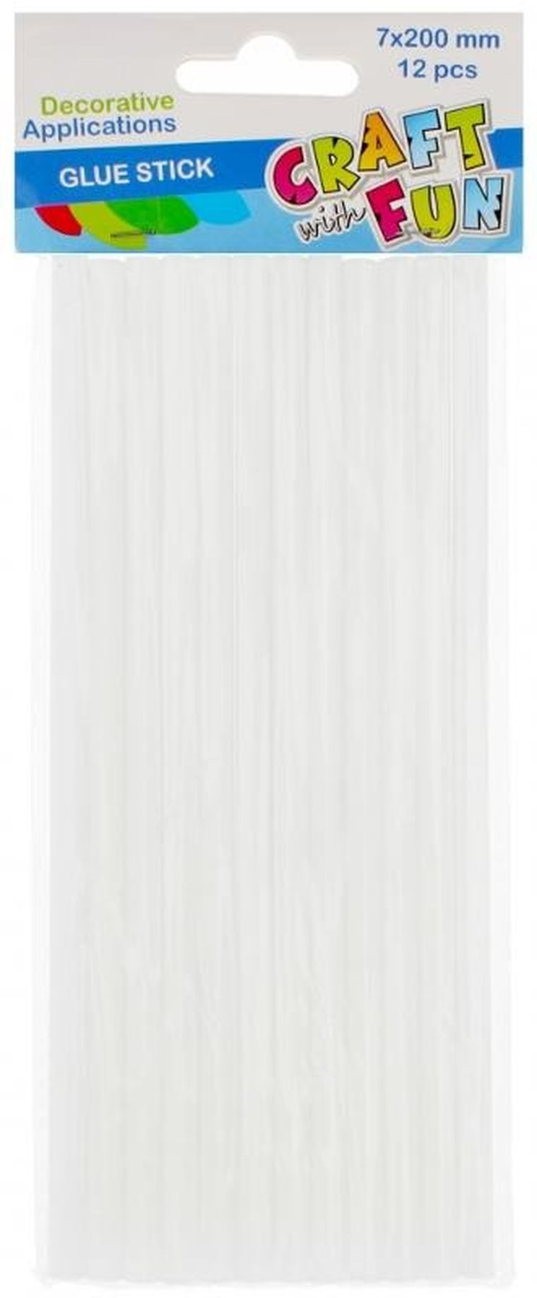 Craft With Fun, wkład do pistoletu na gorąco, bezbarwny, 7mmx20 cm