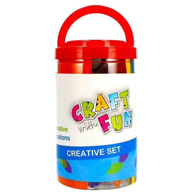 Craft With Fun, Zestaw Kreatywny, 500 elementów