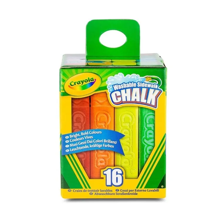 Crayola, kreda chodnikowa, kolorowa, 16 szt.