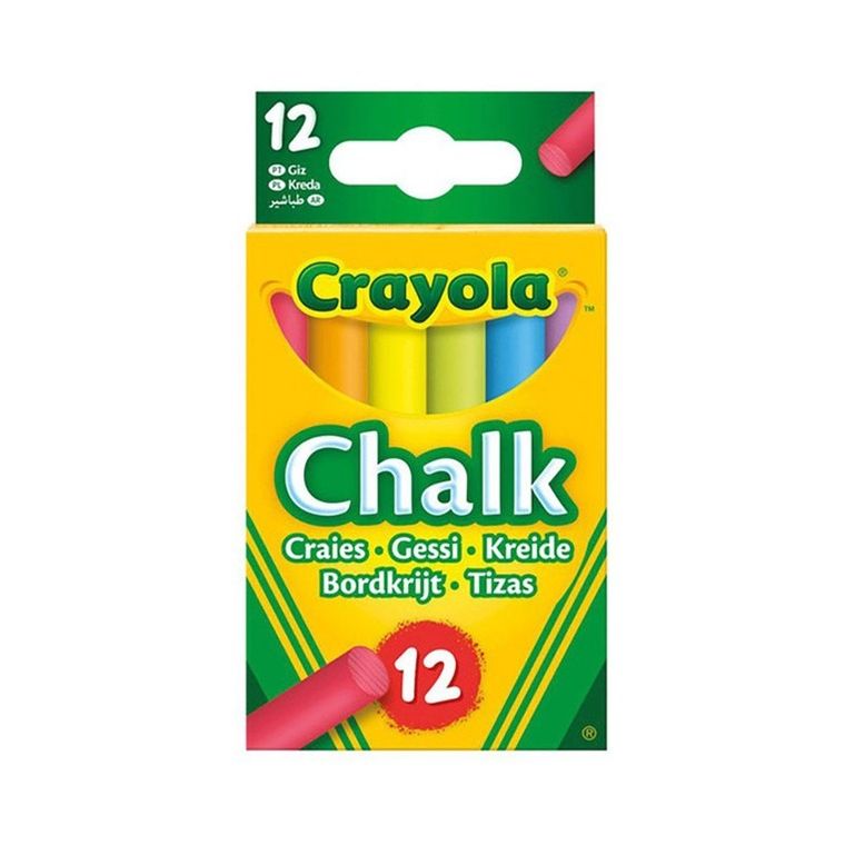 Crayola, kreda niepyląca kolorowa, 12 szt.
