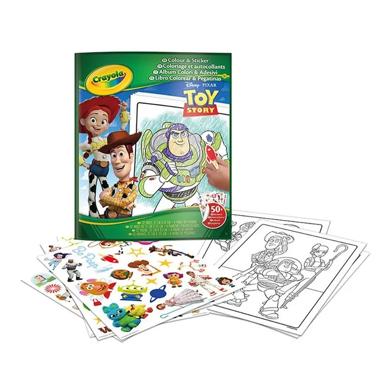 Crayola, Toy Story, kolorowanka z naklejkami