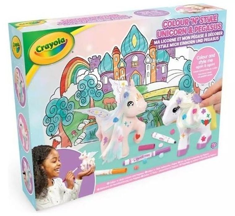 Crayola, zestaw figurek do kolorowania, Jednorożec i Pegaz