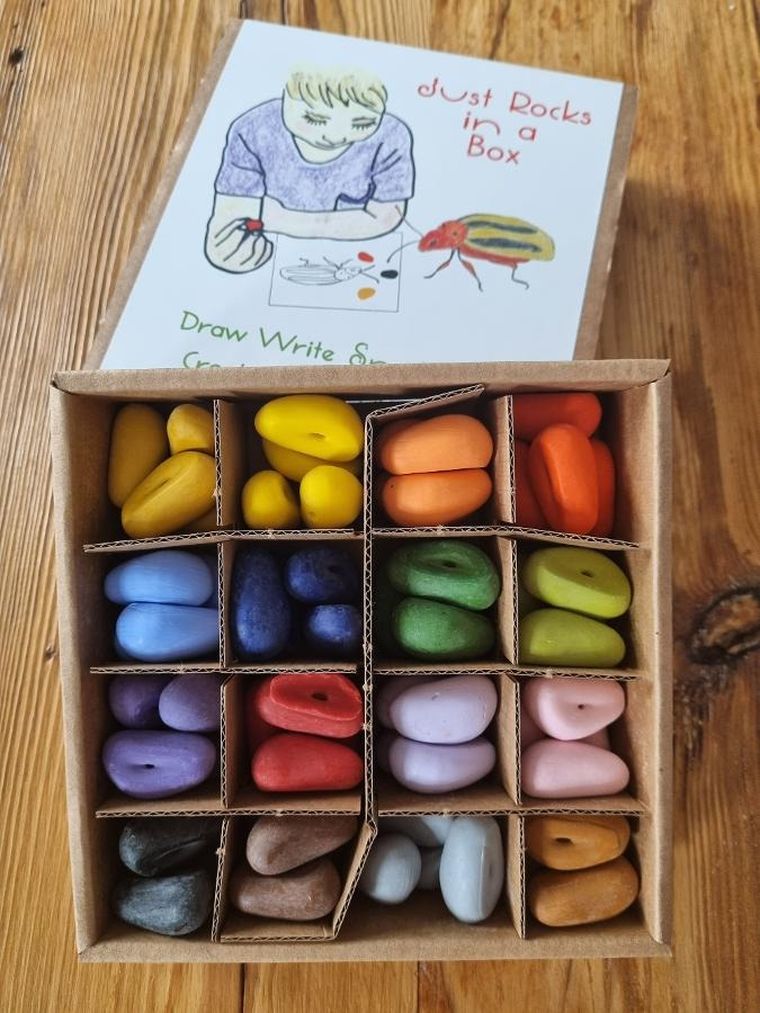 Crayon Rocks, kredki woskowe w pudełku, 16 kolorów, 64 szt.