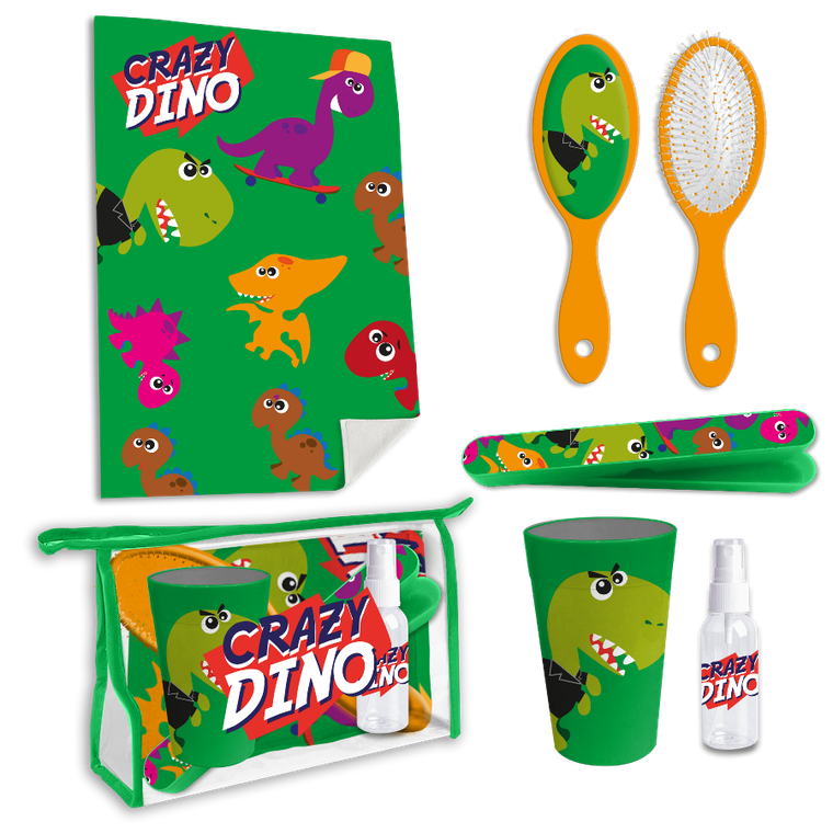 Crazy Dino, zestaw toaletowy