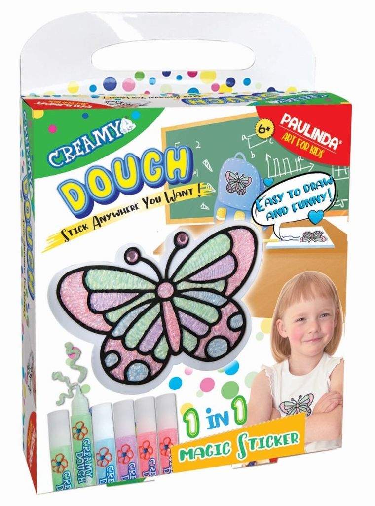 Creamy Dough, Magic Sticker, motyl, zestaw do tworzenia ozdób